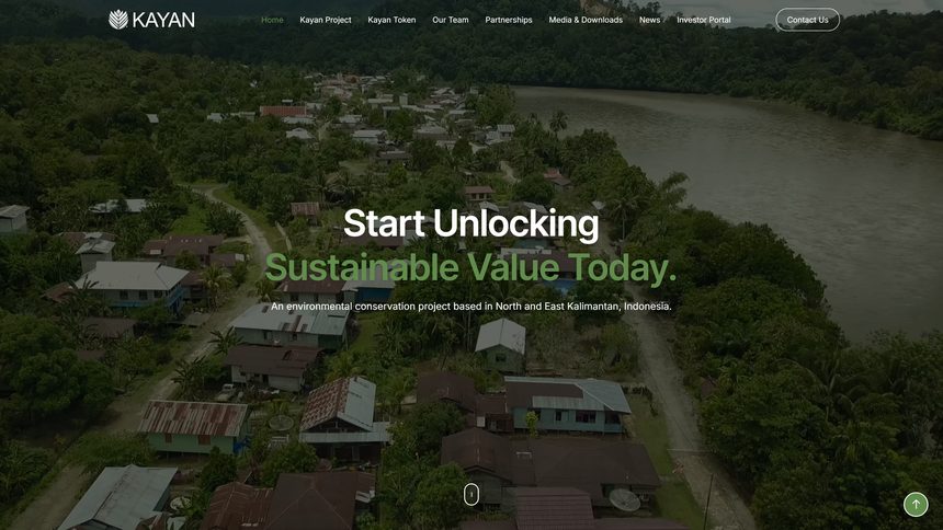 Home page of a conservation project site designed and built by Stelix Tech